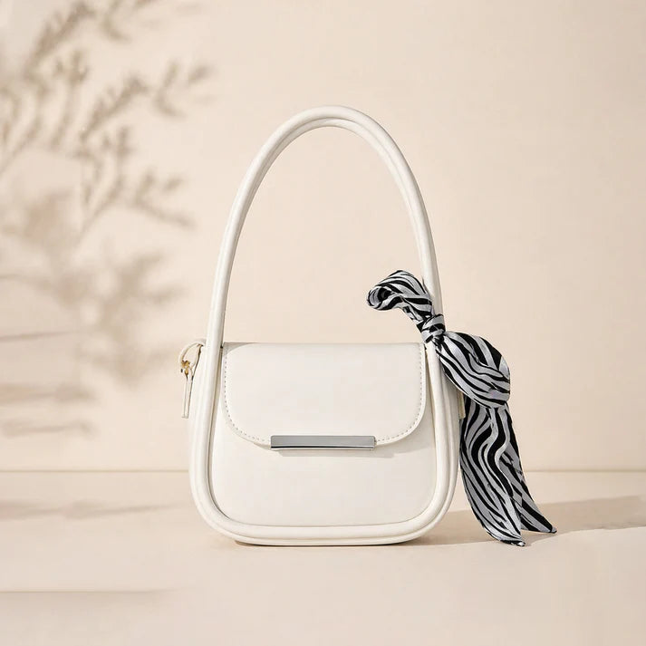 The Aesthetic Ivory Flap Bag white 048