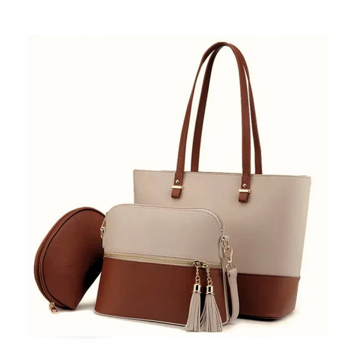 Women's Luxury 3-in-1 Tote and Crossbody Bag Combo 035