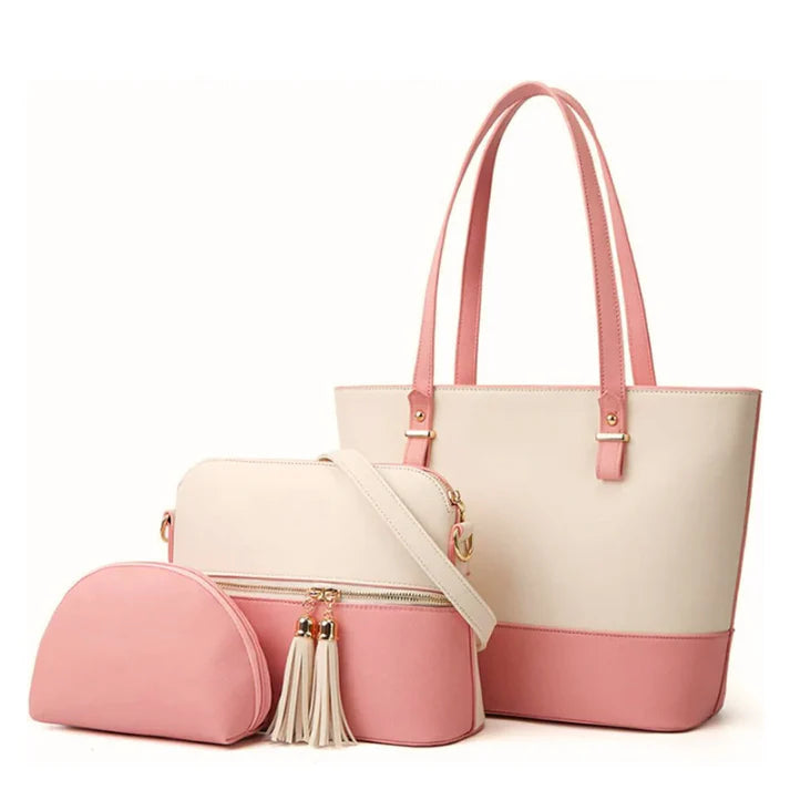 Women's Luxury 3-in-1 Tote and Crossbody Bag Combo 031
