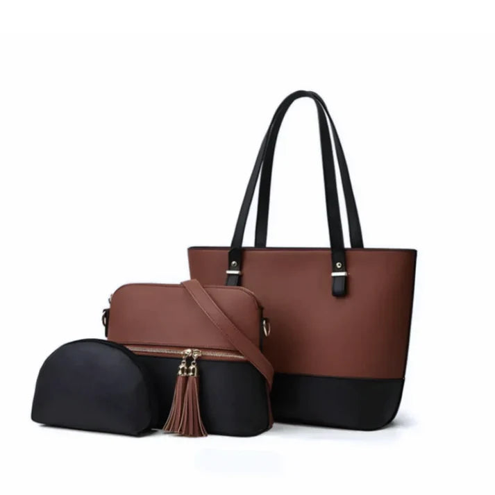 Women's Luxury 3-in-1 Tote and Crossbody Bag Combo 032