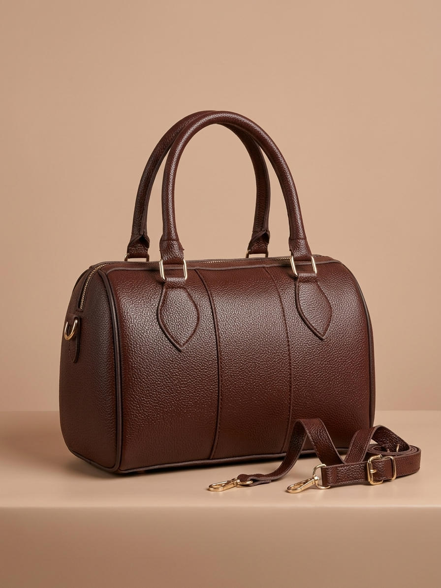 Premium Leather Handbag With Long Strap