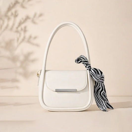 The Aesthetic Ivory Flap Bag white 048