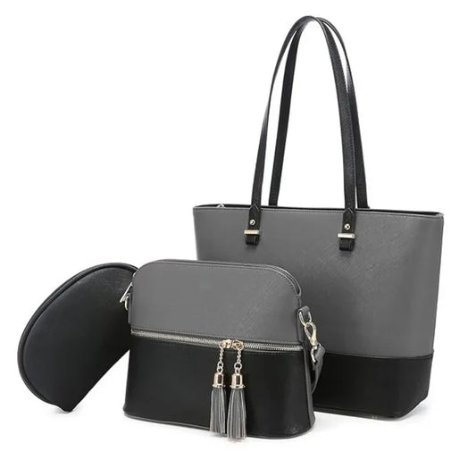 Women's Luxury 3-in-1 Tote and Crossbody Bag Combo 034