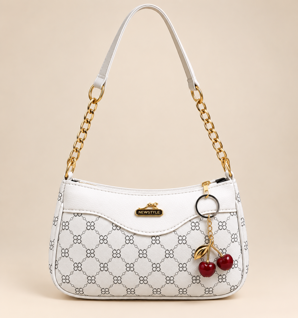 NewStyle Fashion Cherry Charm Shoulder Bag
