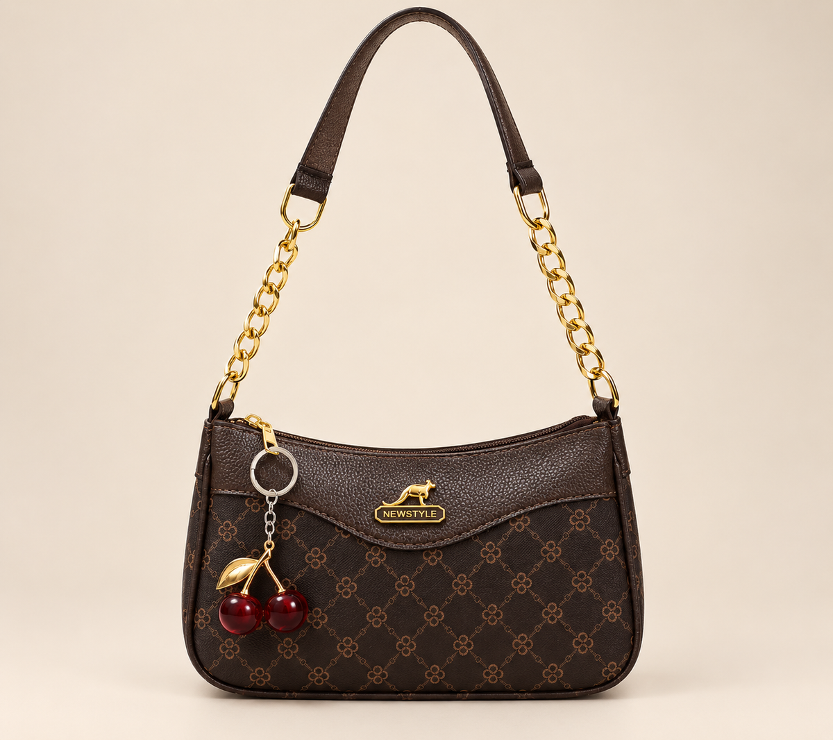 NewStyle Fashion Cherry Charm Shoulder Bag