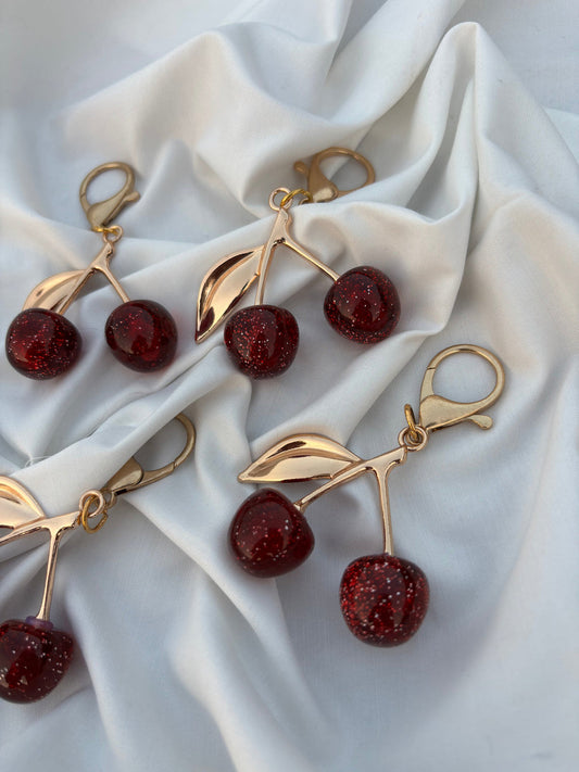 Trending cherry keychain