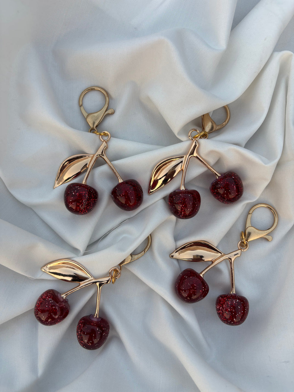 Trending cherry keychain