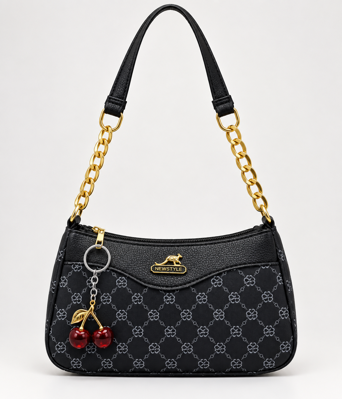 NewStyle Fashion Cherry Charm Shoulder Bag