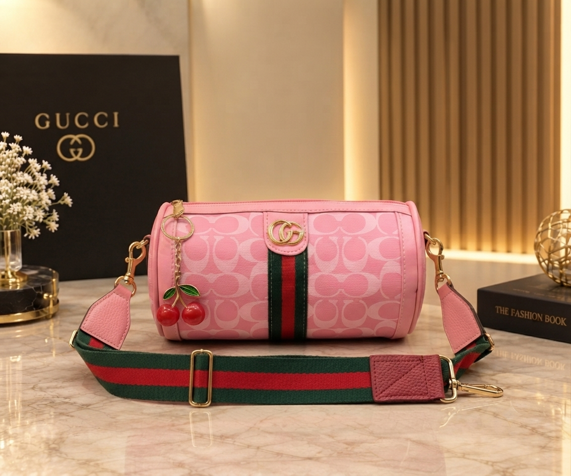 GG Milano Classic Monogram Bag With Cherry Charm