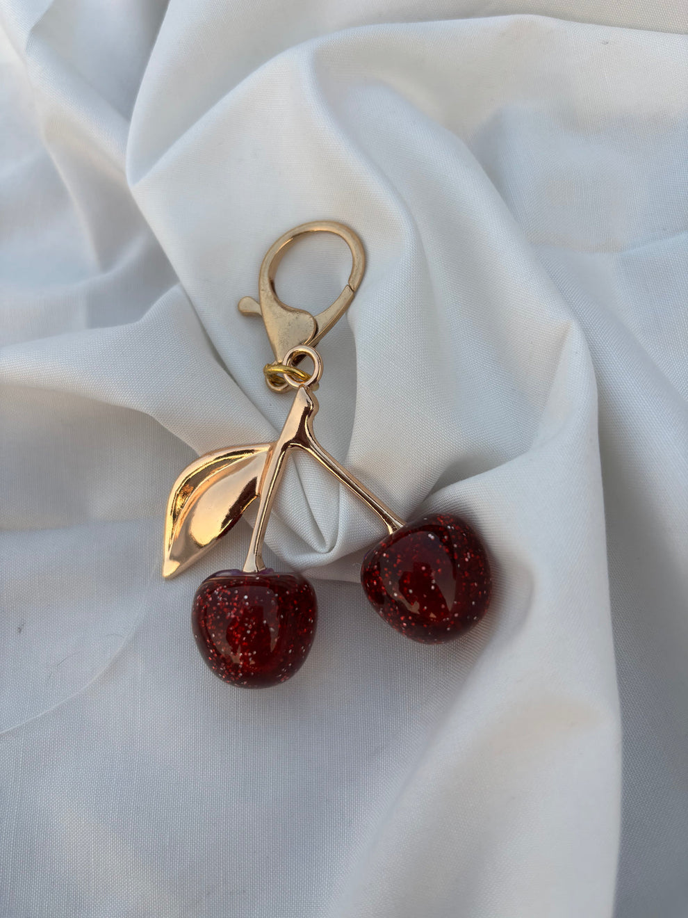 Trending cherry keychain