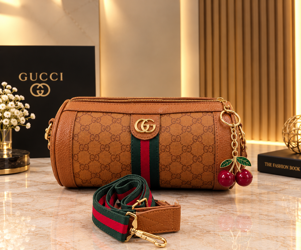 GG Milano Classic Monogram Bag With Cherry Charm