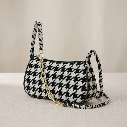 Black & White Houndsooth 003